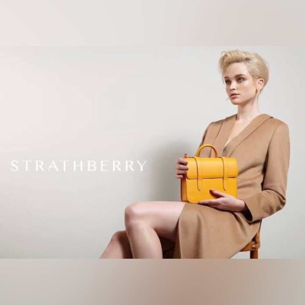 Strathberry MC Nano in Blossom Yellow w/ original box& dust bag - Picture 12 of 15
